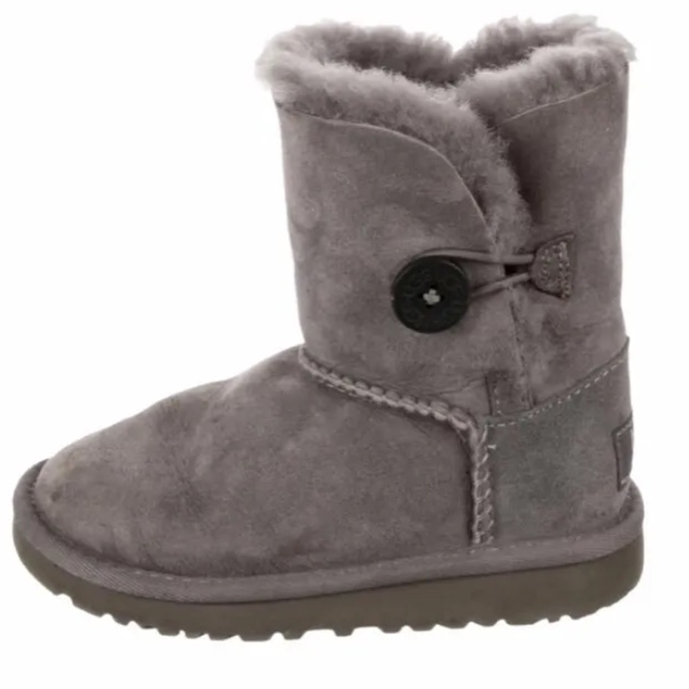 UGG Gray Ankle Height Suede Boots